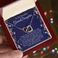 To My Beautiful Granddaughter Hearts Necklace