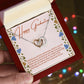 Happy Graduation Hearts Necklace