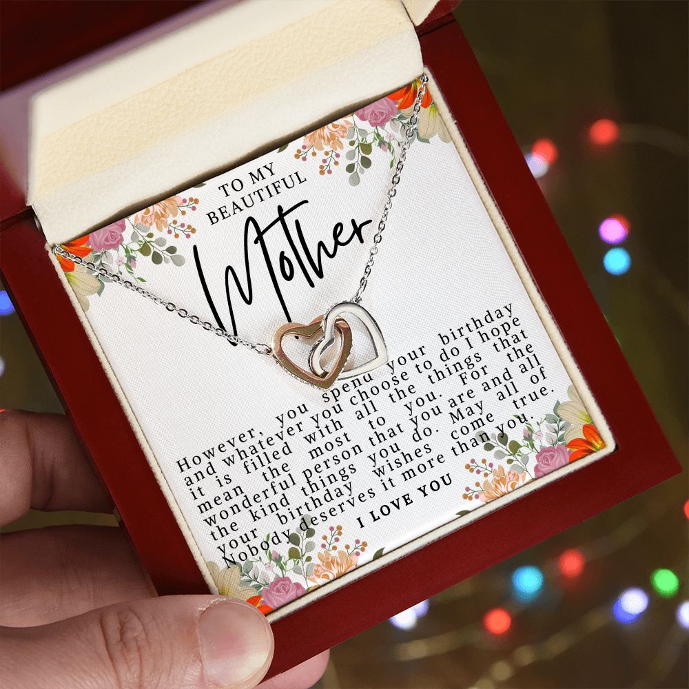 Mother Birthday Hearts Necklace