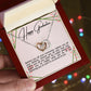 Happy Graduation Hearts Necklace