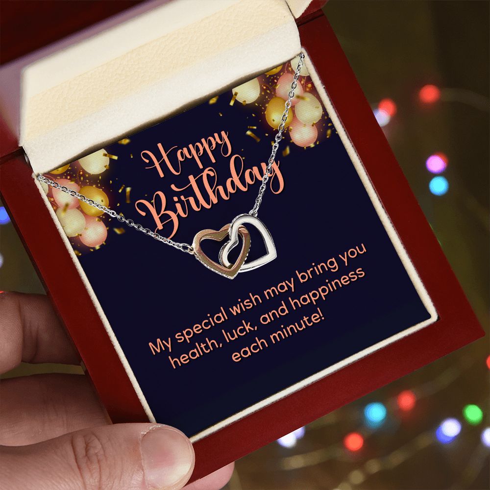 Happy Birthday Hearts Necklace