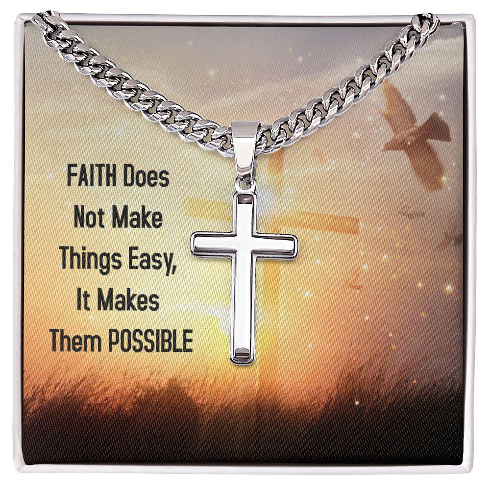 Faith Cross Necklace