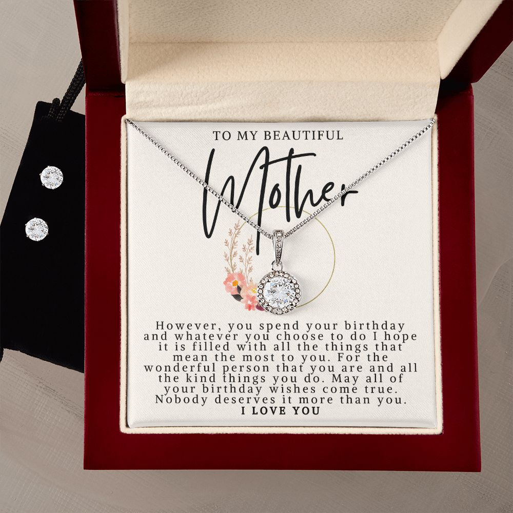 Mother Necklace and Earring Set