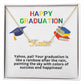 Happy Graduation Custom Name Necklace