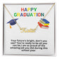 Happy Graduation Custom Name Necklace