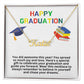 Happy Graduation Custom Name Necklace