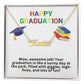 Happy Graduation Custom Name Necklace