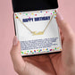 Happy Birthday Customized Name Necklace