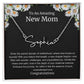 To An Amazing New Mom Personalized Script Name Necklace
