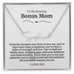 To My Amazing Bonus Mom Signature Necklace