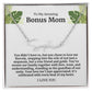 To My Amazing Bonus Mom Signature Necklace