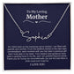To My Loving Mother Script Name Necklace
