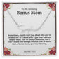 To My Amazing Bonus Mom Signature Necklace