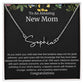 To An Amazing New Mom Personalized Script Name Necklace