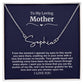 To My Loving Mother Script Name Necklace