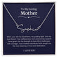 To My Loving Mother Script Name Necklace