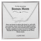 To My Amazing Bonus Mom Signature Necklace