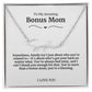 To My Amazing Bonus Mom Signature Necklace