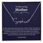 To My Loving Mother Script Name Necklace