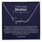 To My Loving Mother Script Name Necklace