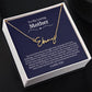 To My Loving Mother Script Name Necklace