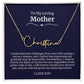 To My Loving Mother Script Name Necklace