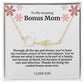 To My Amazing Bonus Mom Signature Necklace