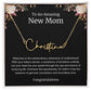 To An Amazing New Mom Personalized Script Name Necklace