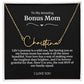 To My Amazing Bonus Mom Signature Necklace
