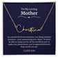 To My Loving Mother Script Name Necklace