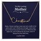 To My Loving Mother Script Name Necklace