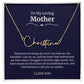 To My Loving Mother Script Name Necklace