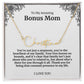 To My Amazing Bonus Mom Signature Necklace