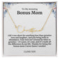 To My Amazing Bonus Mom Signature Necklace