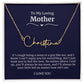 To My Loving Mother Script Name Necklace
