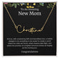 To An Amazing New Mom Personalized Script Name Necklace