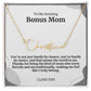 To My Amazing Bonus Mom Signature Necklace