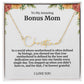 To My Amazing Bonus Mom Signature Necklace