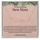 To An Amazing New Mom Personalized Script Name Necklace