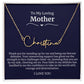 To My Loving Mother Script Name Necklace