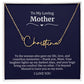 To My Loving Mother Script Name Necklace