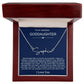 Beautiful Gift To Goddaughter from God Parent Name Necklace