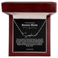 To My Amazing Bonus Mom Signature Necklace
