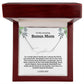 To My Amazing Bonus Mom Signature Necklace