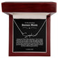 To My Amazing Bonus Mom Signature Necklace