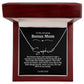 To My Amazing Bonus Mom Signature Necklace