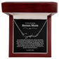 To My Amazing Bonus Mom Signature Necklace