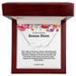 To My Amazing Bonus Mom Signature Necklace