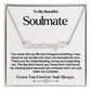 Soulmate Name Necklace With Heart