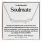 Soulmate Name Necklace With Heart